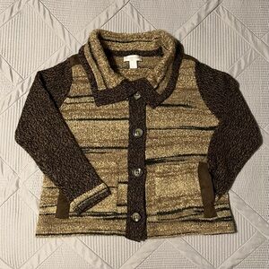 Vintage Christopher & Banks Womens Button Up Sweater (M)